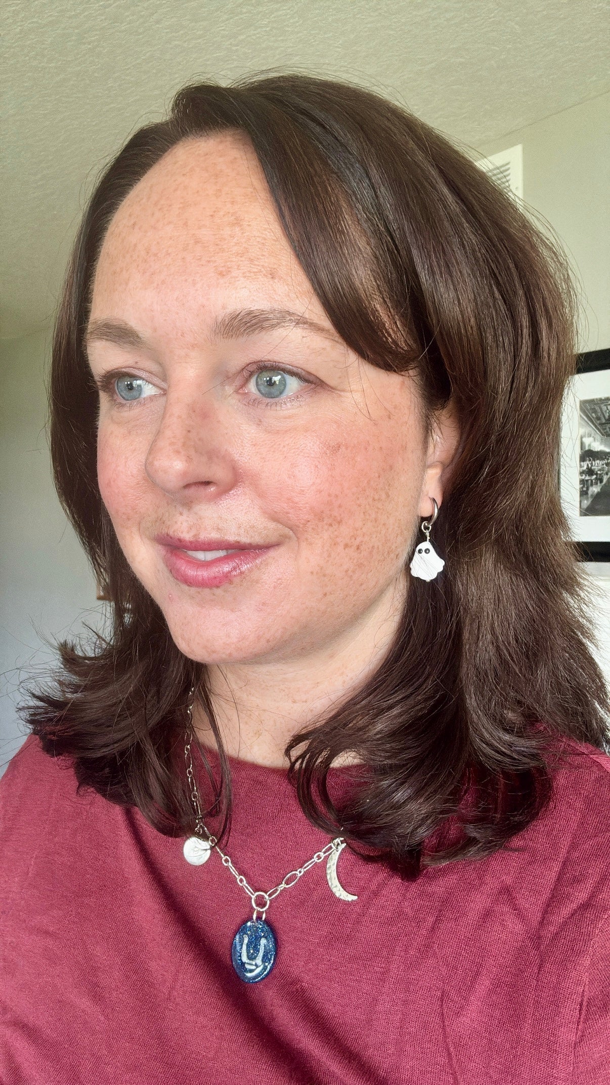 Ghost Earring | Polymer Clay Dangle Earring