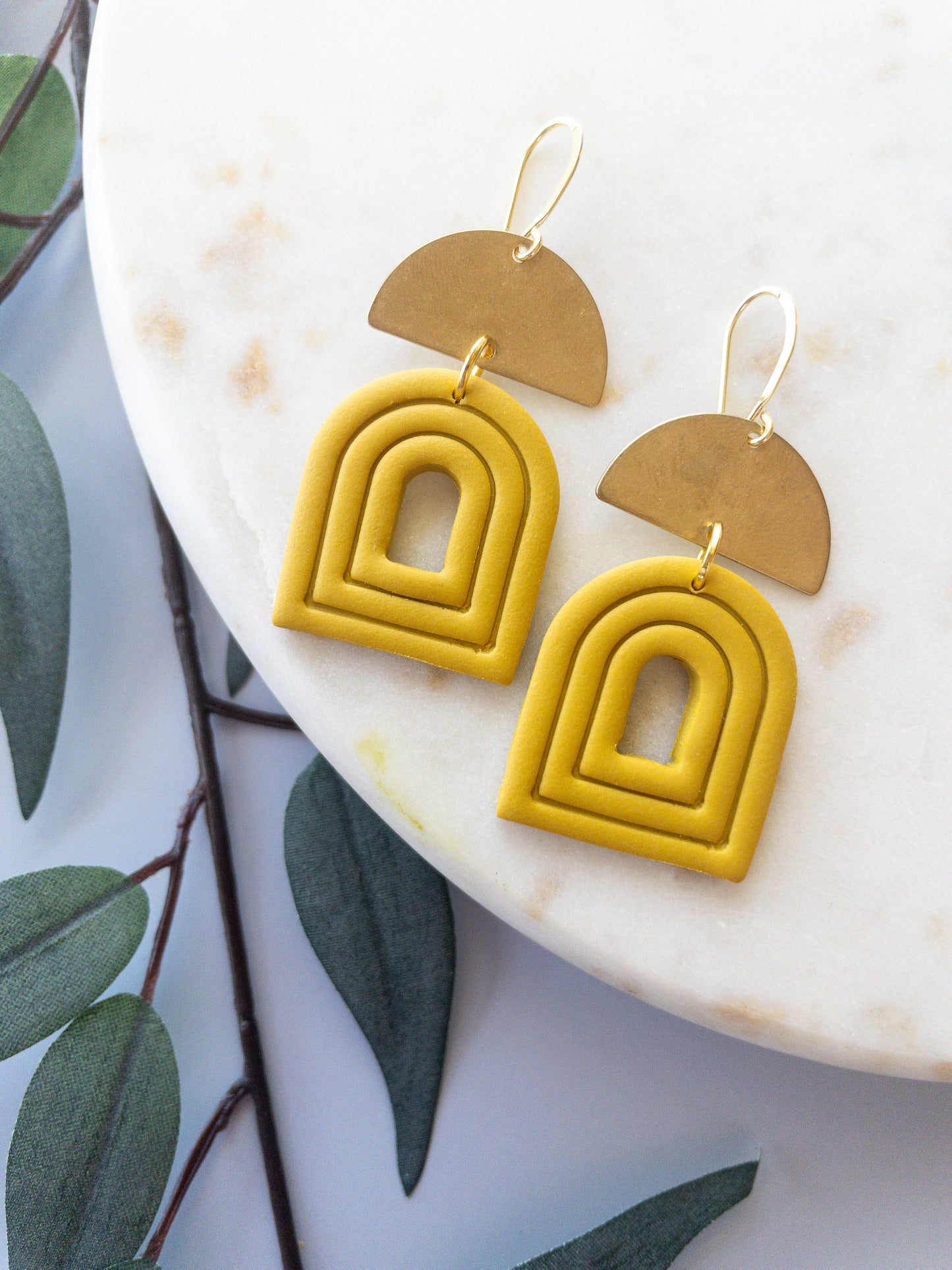 clay earring | gates earring