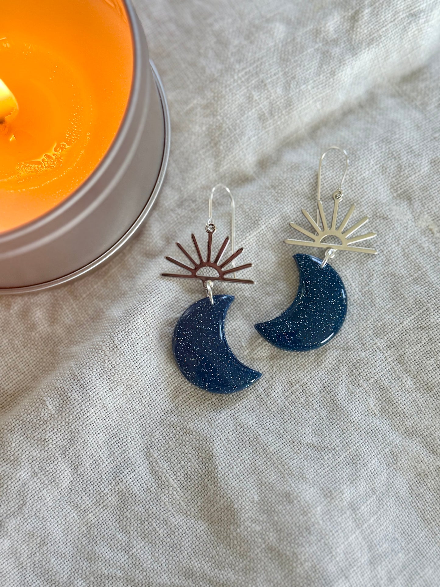 Celestial Earrings | Polymer Clay Dangle