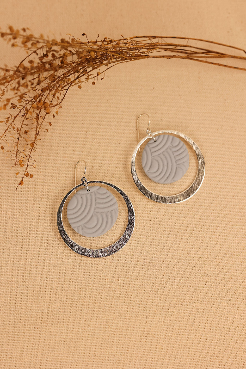 Cecelia in blue grey with silver hardware.
