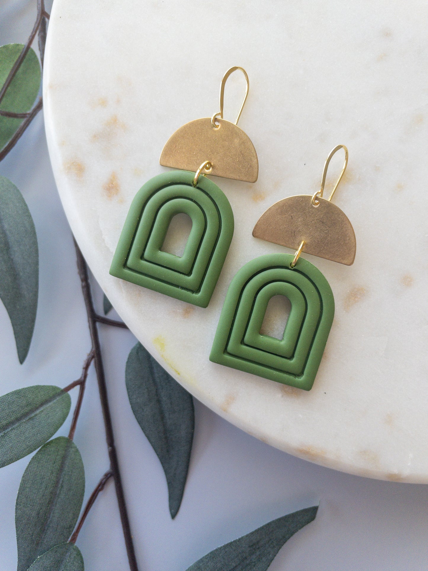 clay earring | gates earring