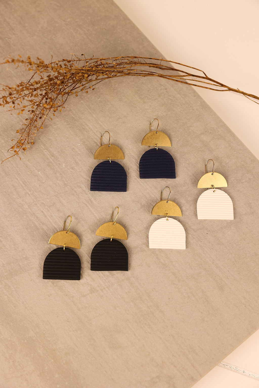 The Molly earring in assorted colors
