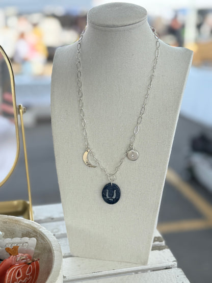 Celestial Charm Necklace | Clay Statement Necklace