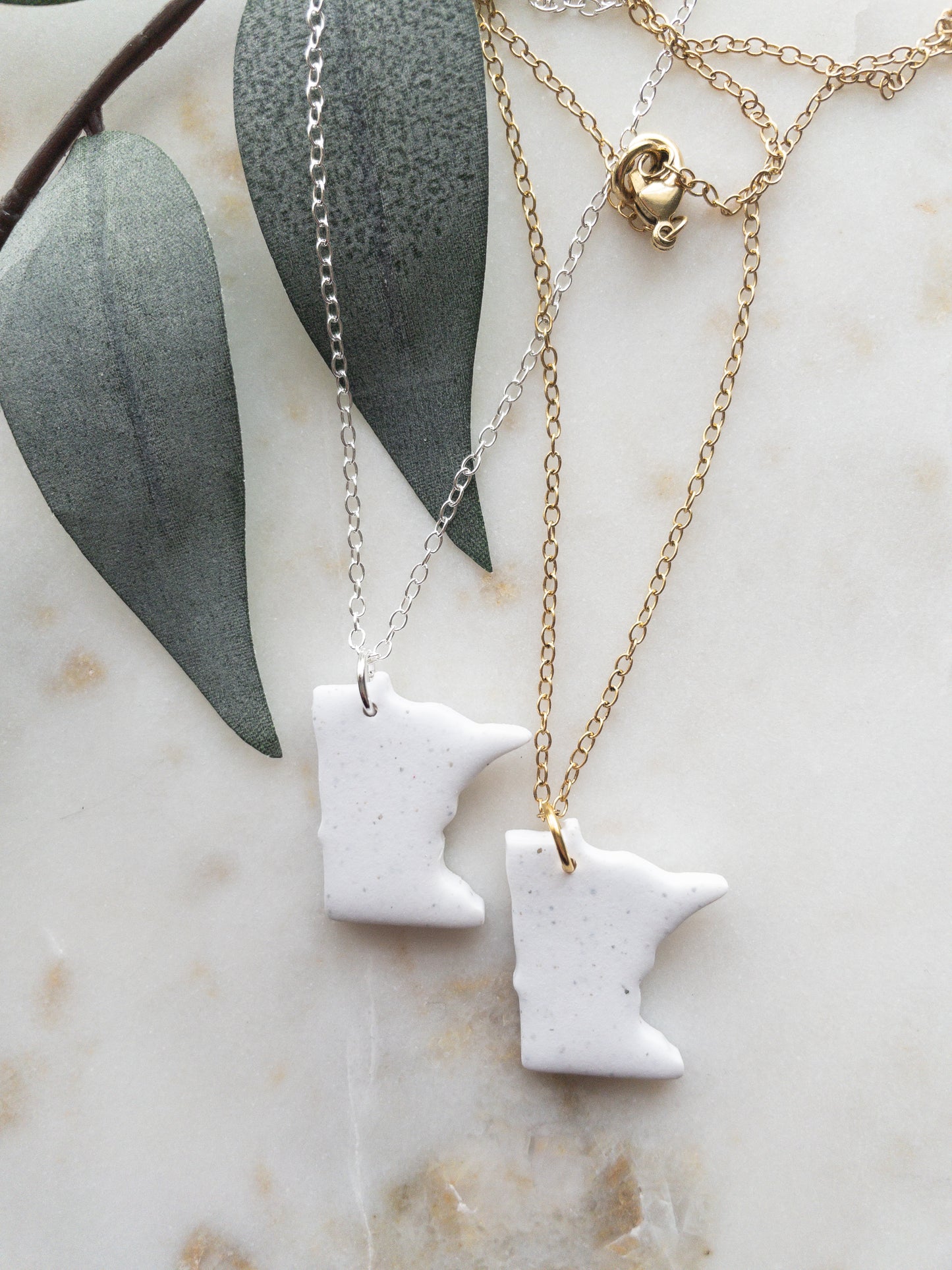 clay necklace | Minnesota necklace