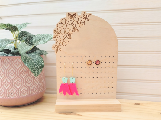 Wooden Earring Stand *Limited Quantities*