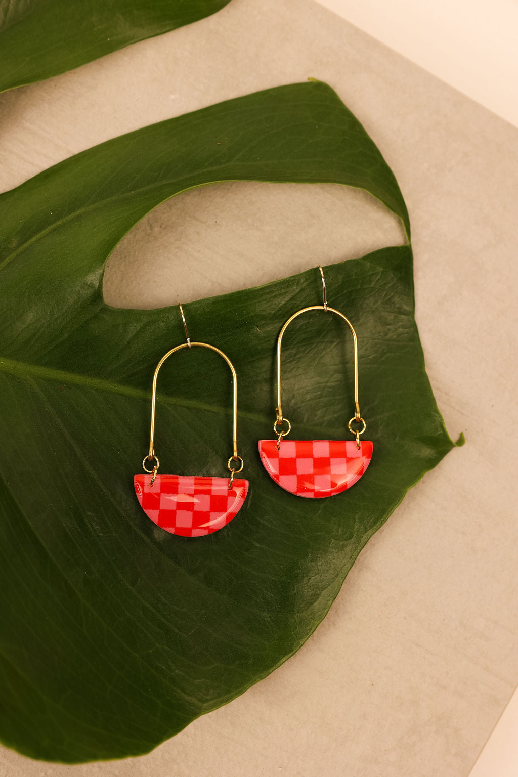 Sk8ter Girl Checkered Earrings | Polymer Clay Earrings