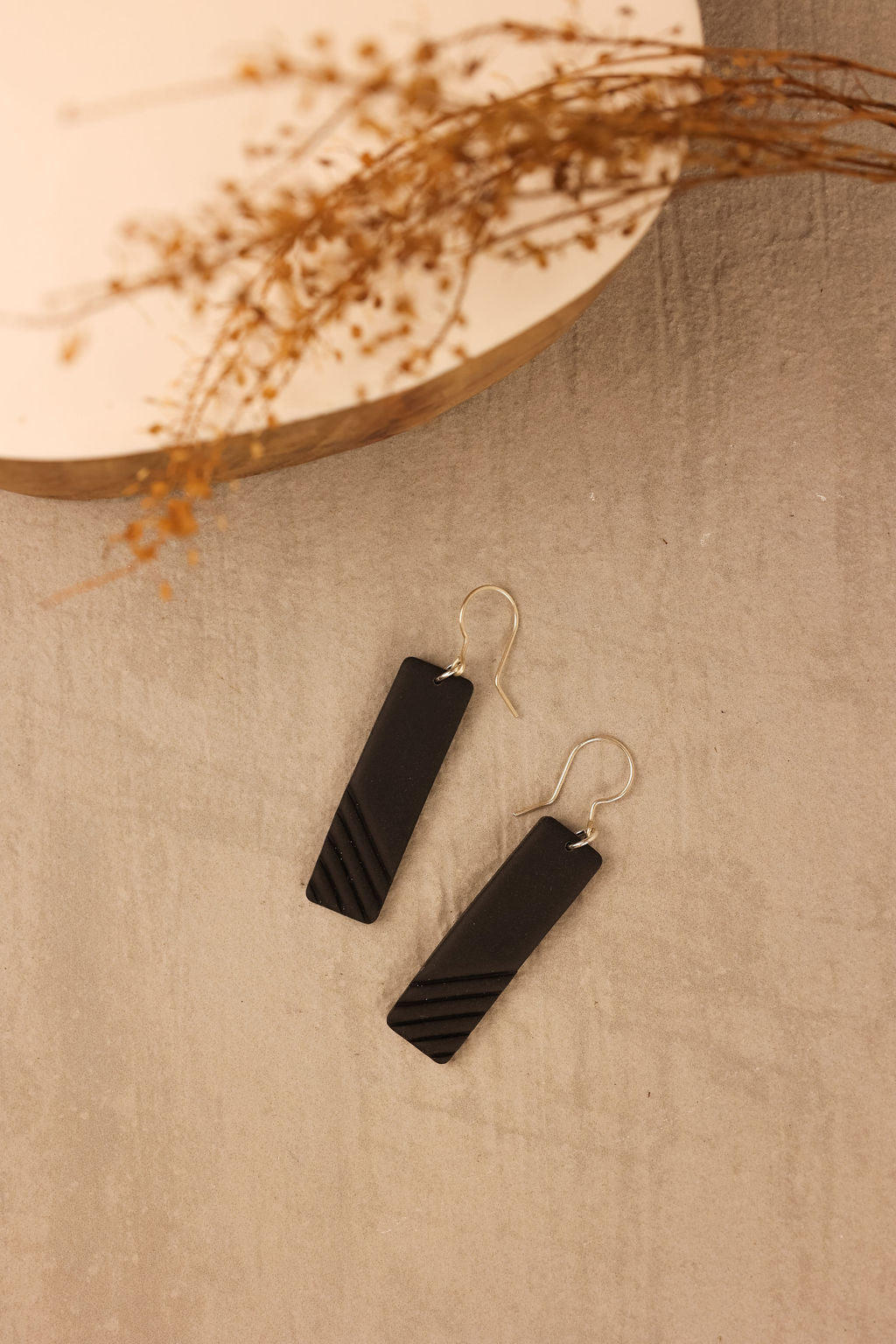 Simple Bar Drop | Clay Earrings