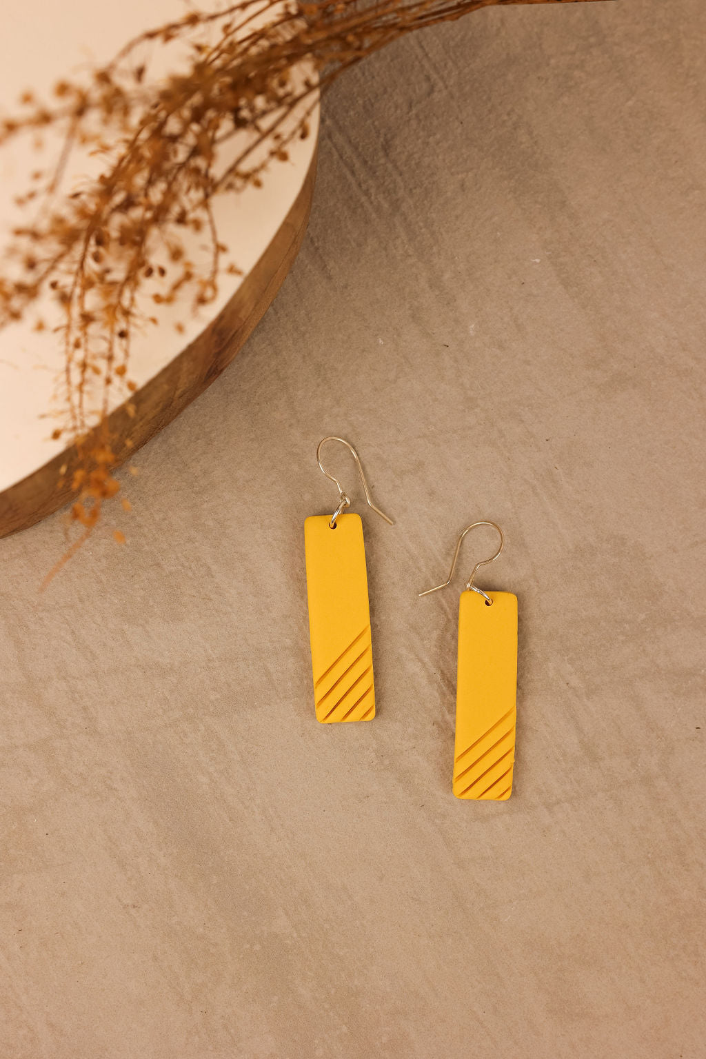 Simple Bar Drop | Clay Earrings