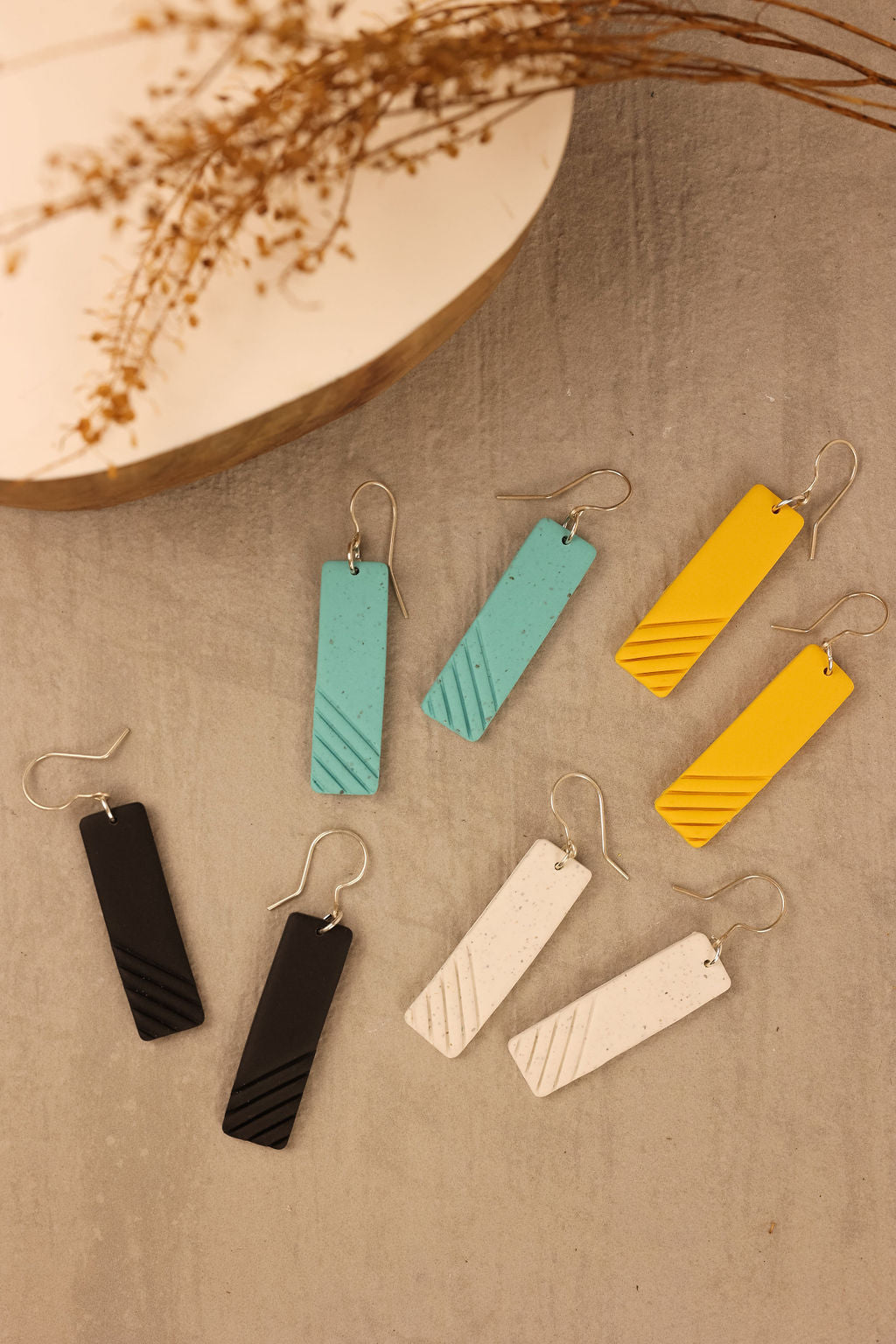 Simple Bar Drop | Clay Earrings