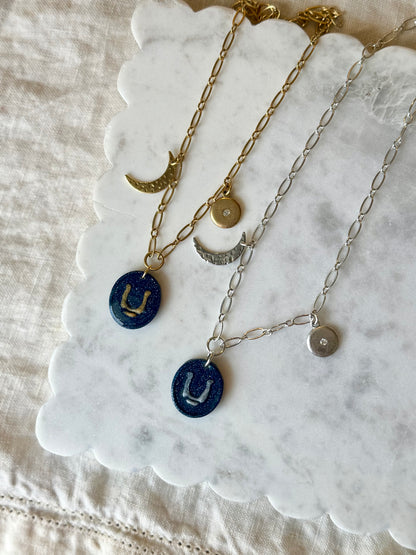 Celestial Charm Necklace | Clay Statement Necklace