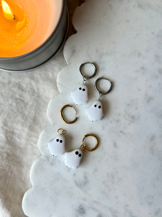 Ghost Earring | Polymer Clay Dangle Earring