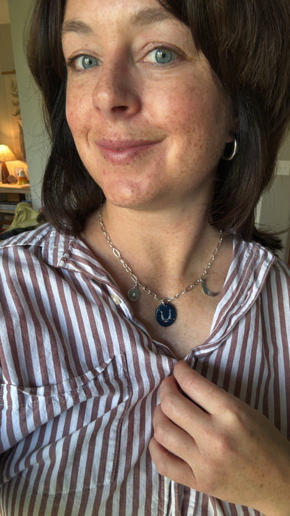 Celestial Charm Necklace | Clay Statement Necklace