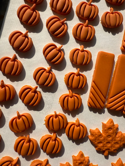 Pumpkin Earring | Polymer Clay Stud
