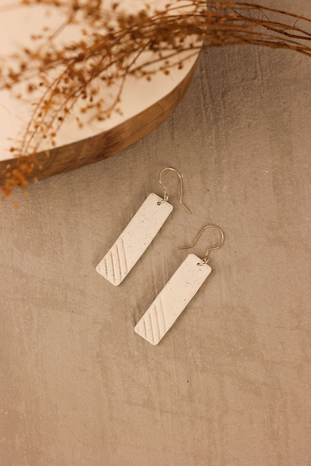 Simple Bar Drop | Clay Earrings