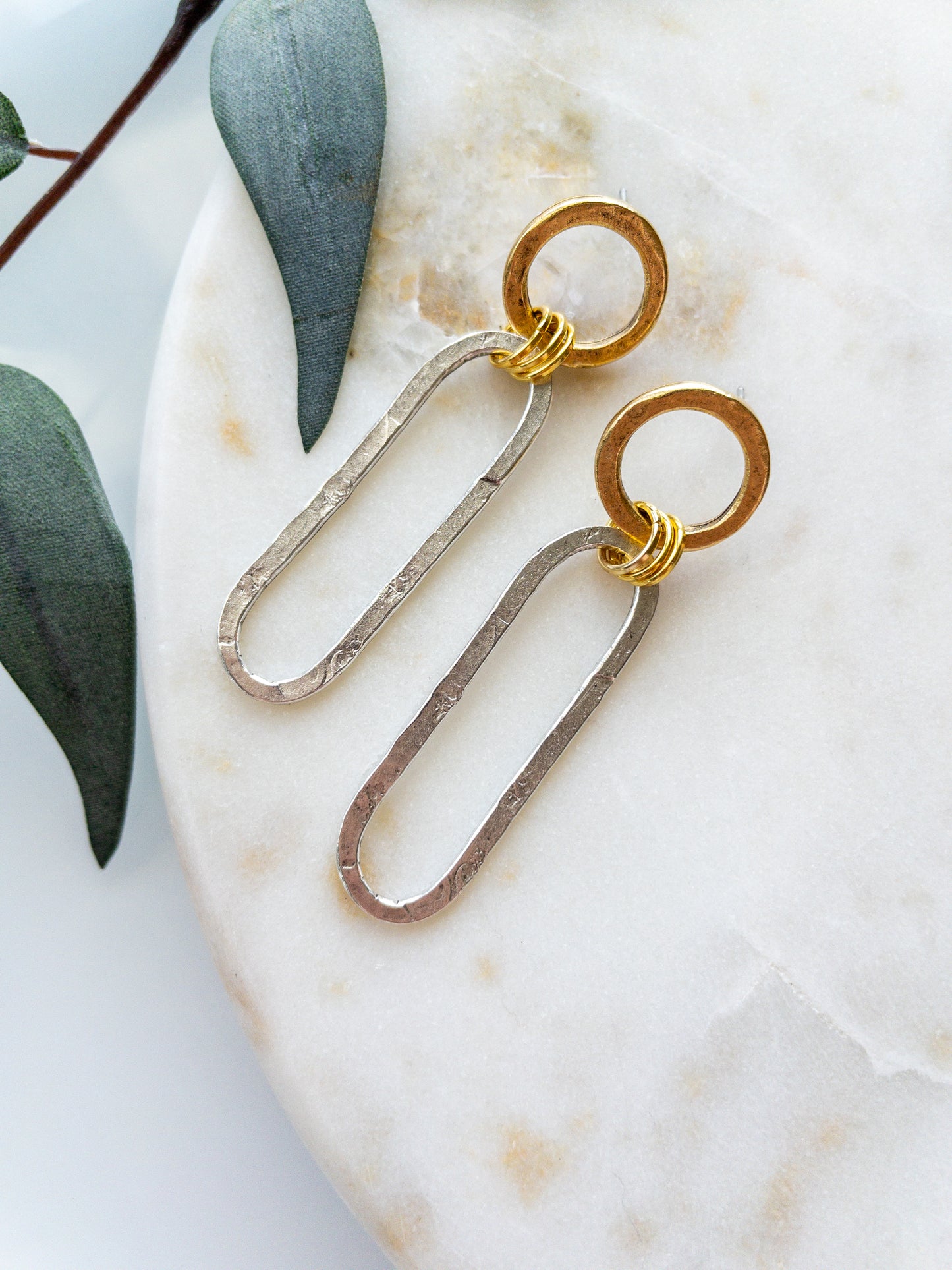 gold + silver earring | Ana earring