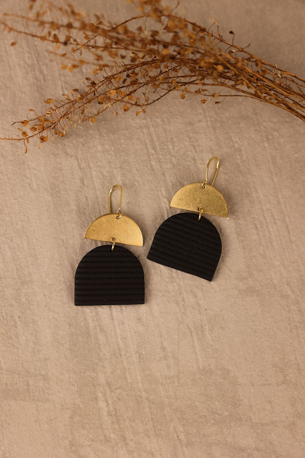 The Molly earring in black. 
