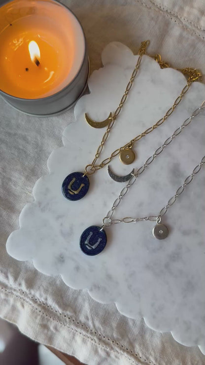 Celestial Charm Necklace | Clay Statement Necklace