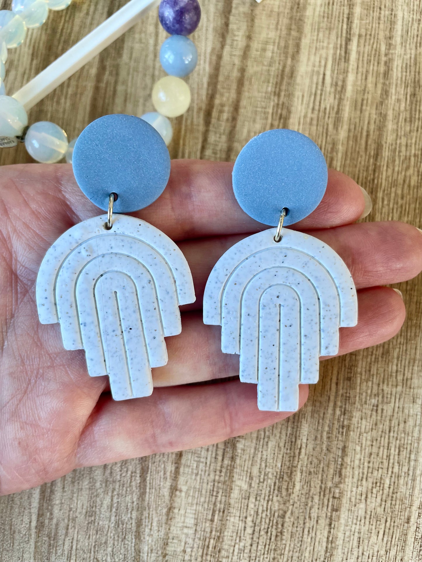 clay earrings | palm springs drop *clip on option*