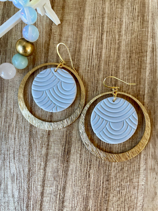 clay earrings | Cecelia earrings - gold